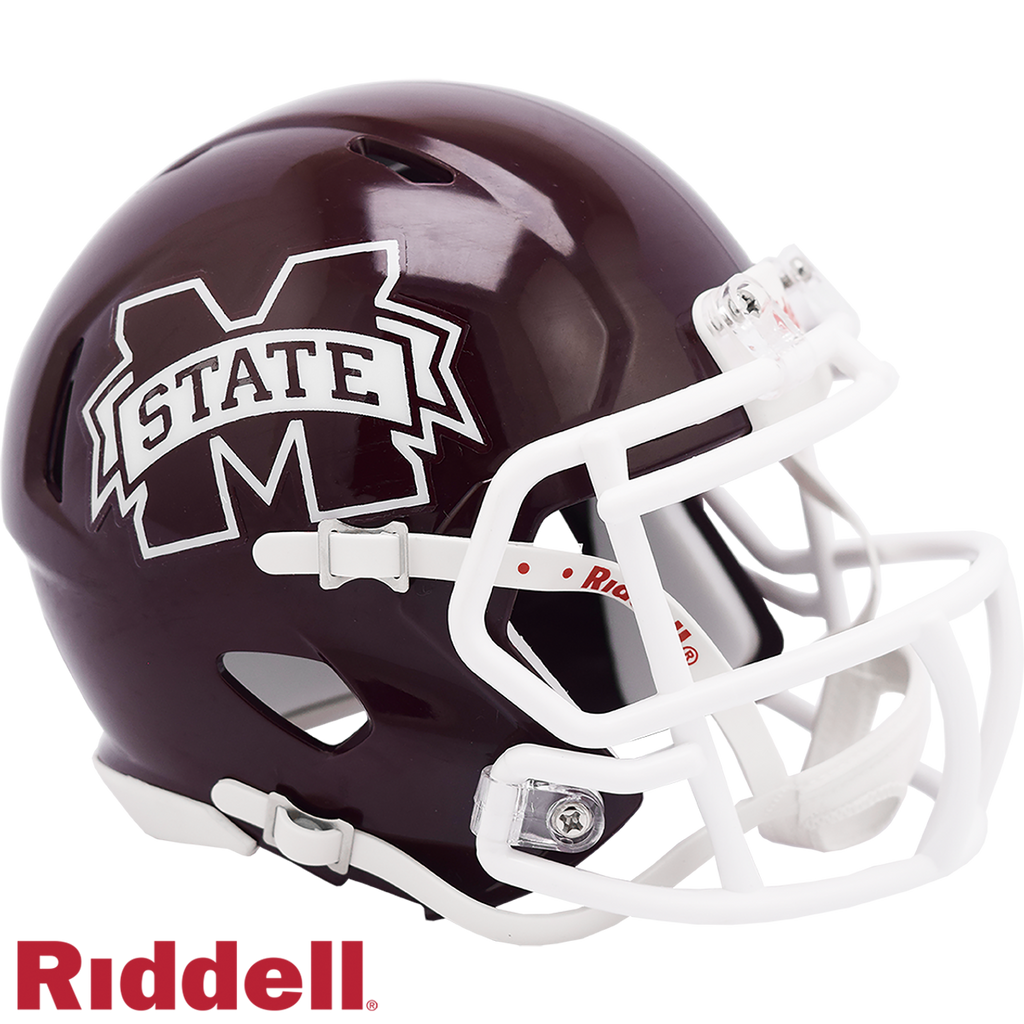 Mississippi State Bulldogs Helmet Riddell Replica Mini Speed Style - Riddell