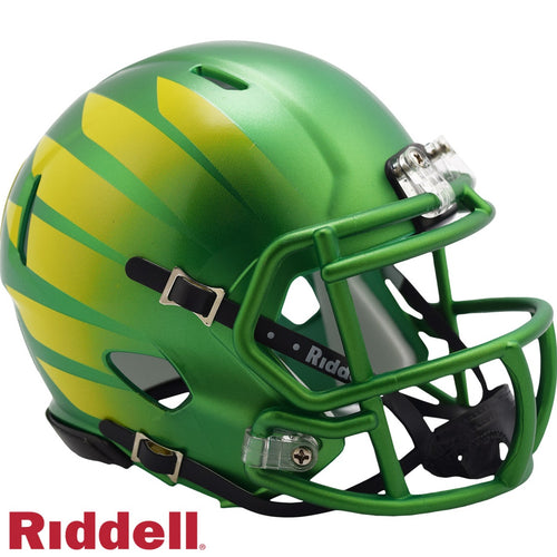 Oregon Ducks Helmet Riddell Replica Mini Speed Style Green with Wings - Riddell