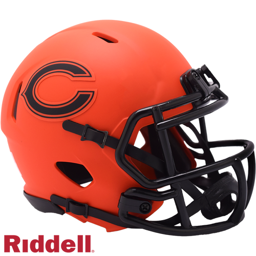 Chicago Bears Helmet Riddell Replica Mini Speed Style Rave Alternate - Riddell