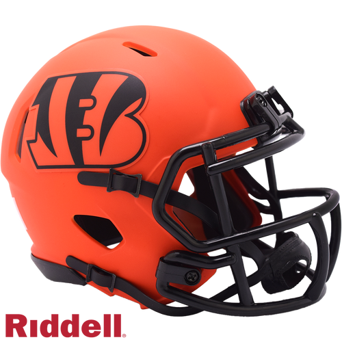 Cincinnati Bengals Helmet Riddell Replica Mini Speed Style Rave Alternate - Riddell