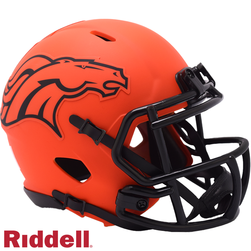 Denver Broncos Helmet Riddell Replica Mini Speed Style Rave Alternate - Riddell