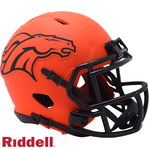 Denver Broncos Helmet Riddell Replica Mini Speed Style Rave Alternate - Riddell