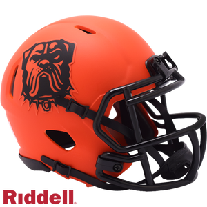 Cleveland Browns Helmet Riddell Replica Mini Speed Style Rave Alternate - Riddell