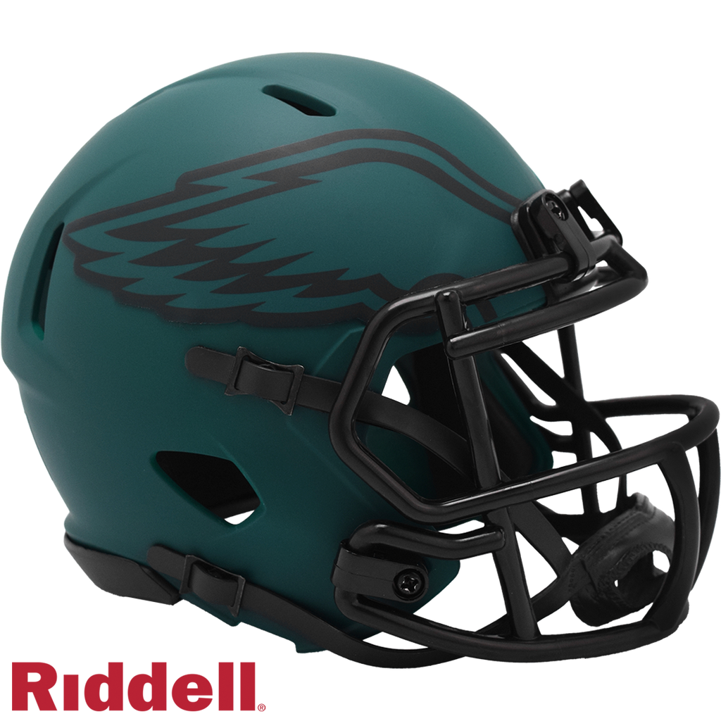 Philadelphia Eagles Helmet Riddell Replica Mini Speed Style Rave Alternate - Riddell
