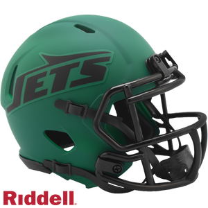 New York Jets Helmet Riddell Replica Mini Speed Style Rave Alternate - Riddell