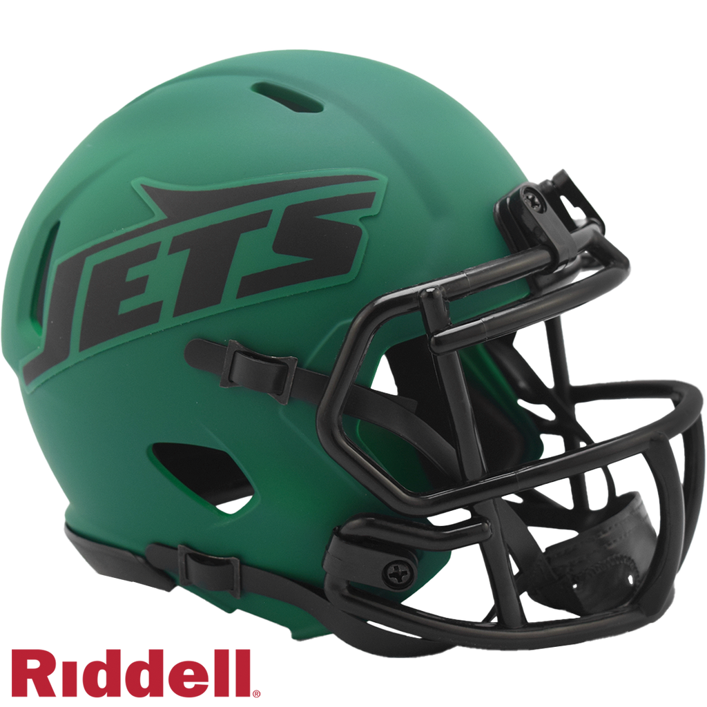 New York Jets Helmet Riddell Replica Mini Speed Style Rave Alternate - Riddell