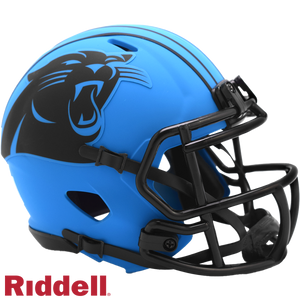 Carolina Panthers Helmet Riddell Replica Mini Speed Style Rave Alternate - Riddell