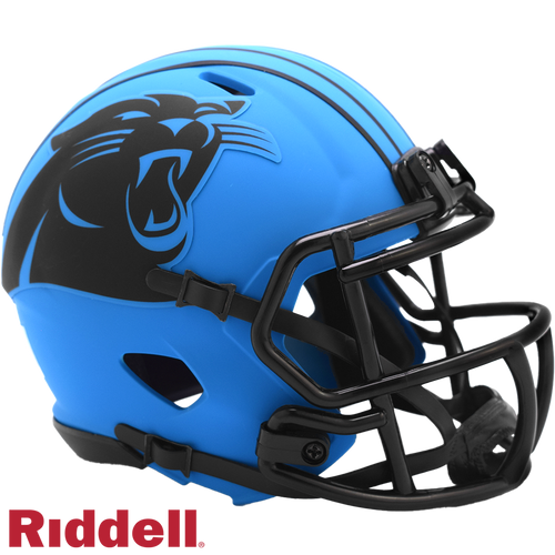 Carolina Panthers Helmet Riddell Replica Mini Speed Style Rave Alternate - Riddell