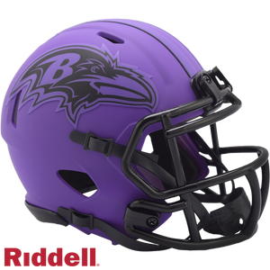 Baltimore Ravens Helmet Riddell Replica Mini Speed Style Rave Alternate - Riddell