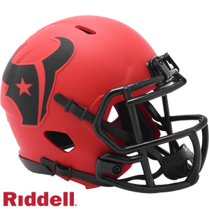 Houston Texans Helmet Riddell Replica Mini Speed Style Rave Alternate - Riddell