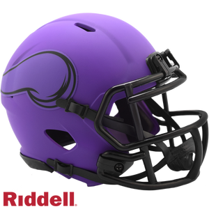 Minnesota Vikings Helmet Riddell Replica Mini Speed Style Rave Alternate - Riddell