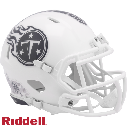 Tennessee Titans Helmet Riddell Replica Mini Speed Style Salute To Service 2024 - Riddell