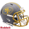 San Francisco 49ers Helmet Riddell Replica Mini Speed Style Slate Alternate - Riddell