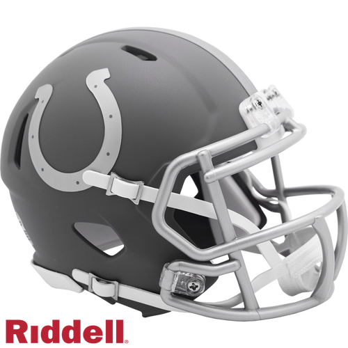 Indianapolis Colts Helmet Riddell Replica Mini Speed Style Slate Alternate - Riddell