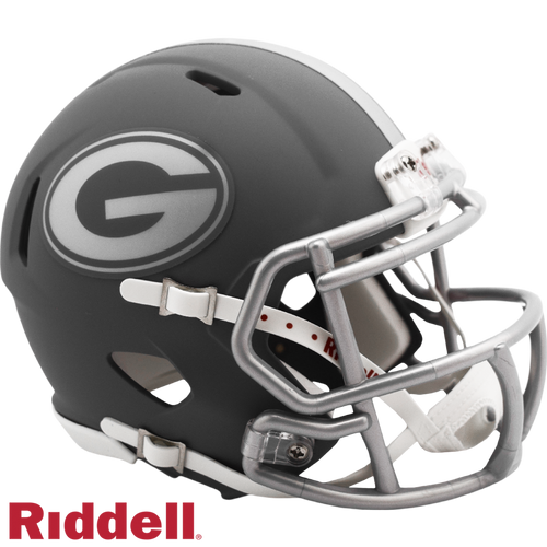 Georgia Bulldogs Helmet Riddell Replica Mini Speed Style Slate Alternate - Riddell