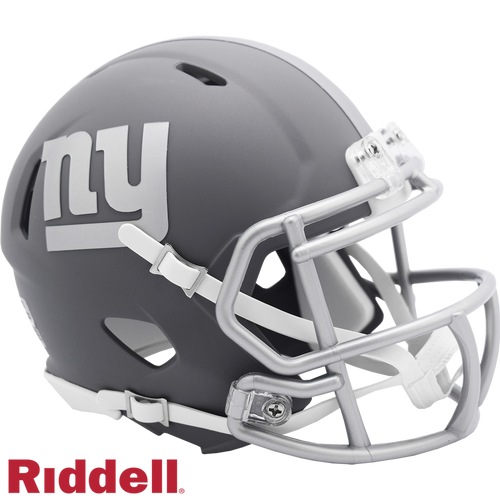 New York Giants Helmet Riddell Replica Mini Speed Style Slate Alternate - Riddell
