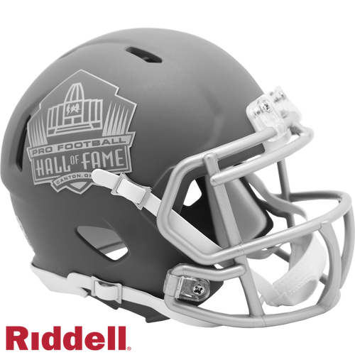 NFL Hall of Fame Helmet Riddell Replica Mini Speed Style Slate Alternate - Riddell