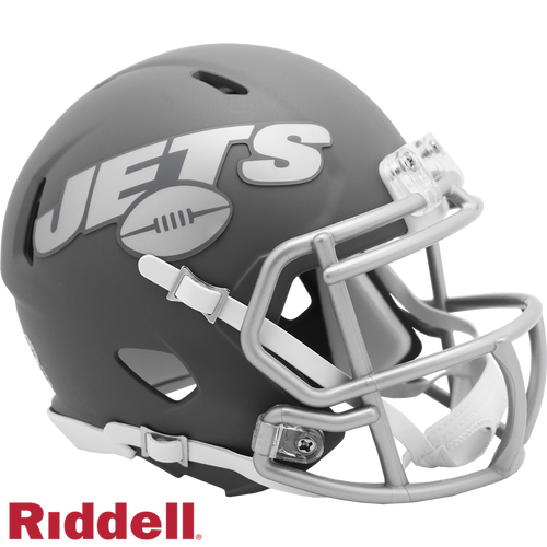 New York Jets Helmet Riddell Replica Mini Speed Style Slate Alternate - Riddell