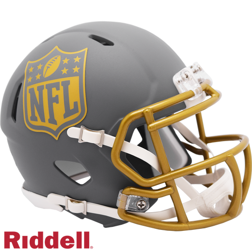 NFL Shield Helmet Riddell Replica Mini Speed Style Slate Alternate - Riddell