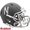 Nebraska Cornhuskers Helmet Riddell Replica Mini Speed Style Slate Alternate - 9