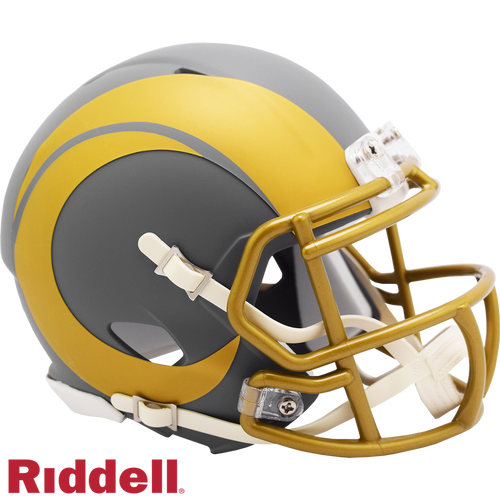 Los Angeles Rams Helmet Riddell Replica Mini Speed Style Slate Alternate - Riddell