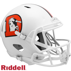 Denver Broncos Helmet Riddell Replica Full Size Speed Style On-Field Alternate 2023 Snowcapped - Riddell