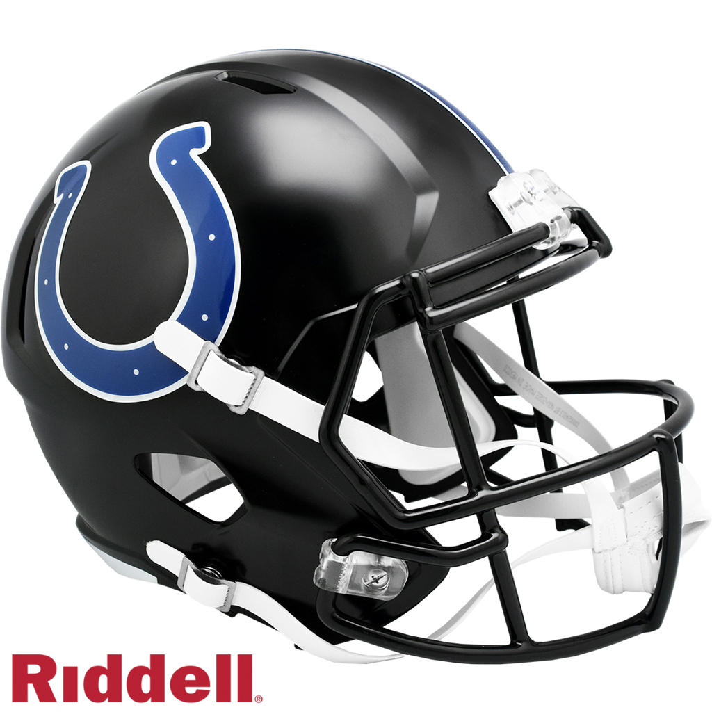 Indianapolis Colts Helmet Riddell Replica Full Size Speed Style On-Field Alternate 2023 Indiana Nights - Riddell
