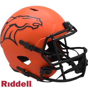 Denver Broncos Helmet Riddell Replica Full Size Speed Style Rave Alternate - Riddell