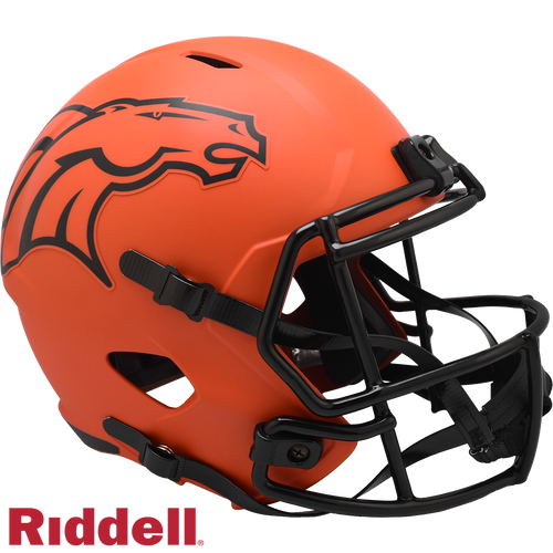 Denver Broncos Helmet Riddell Replica Full Size Speed Style Rave Alternate - Riddell