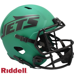 New York Jets Helmet Riddell Replica Full Size Speed Style Rave Alternate - Riddell