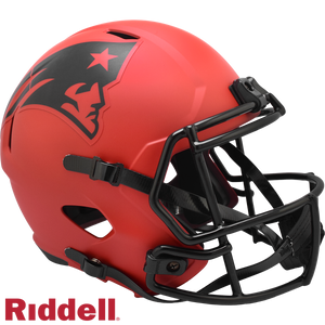 New England Patriots Helmet Riddell Replica Full Size Speed Style Rave Alternate - Riddell