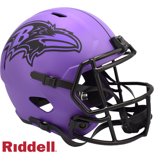 Baltimore Ravens Helmet Riddell Replica Full Size Speed Style Rave Alternate - Riddell