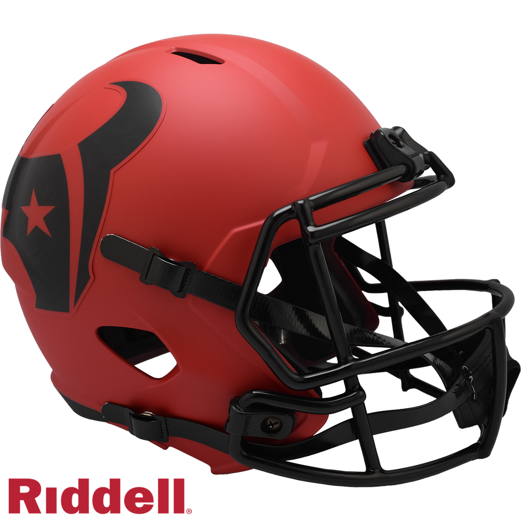 Houston Texans Helmet Riddell Replica Full Size Speed Style Rave Alternate - Riddell