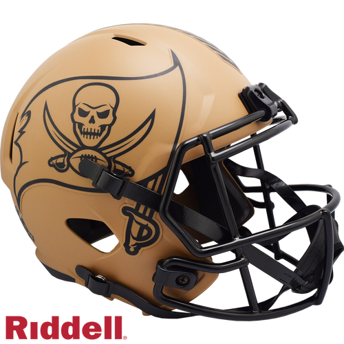 Tampa Bay Buccaneers Helmet Riddell Replica Full Size Speed Style Salute To Service 2023 - Riddell