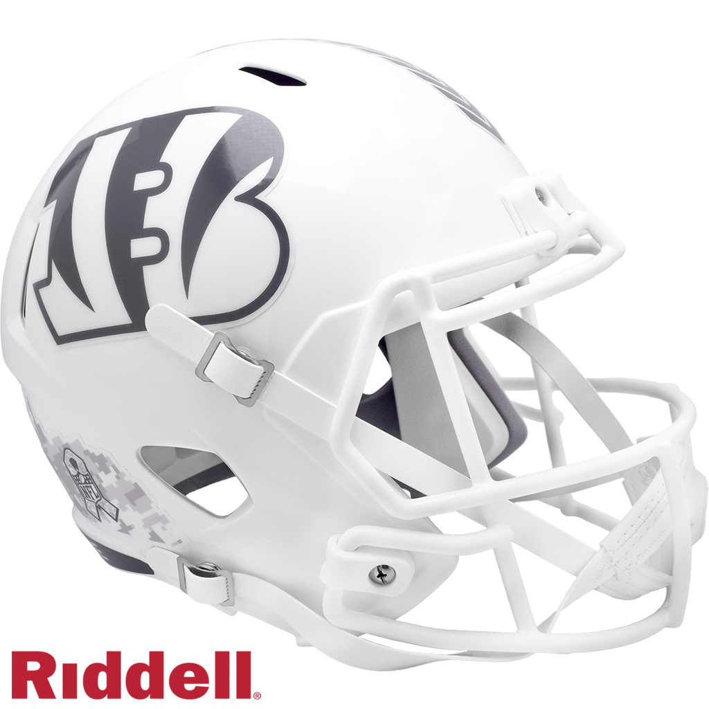 Cincinnati Bengals Helmet Riddell Replica Full Size Speed Style Salute To Service 2024 - Riddell