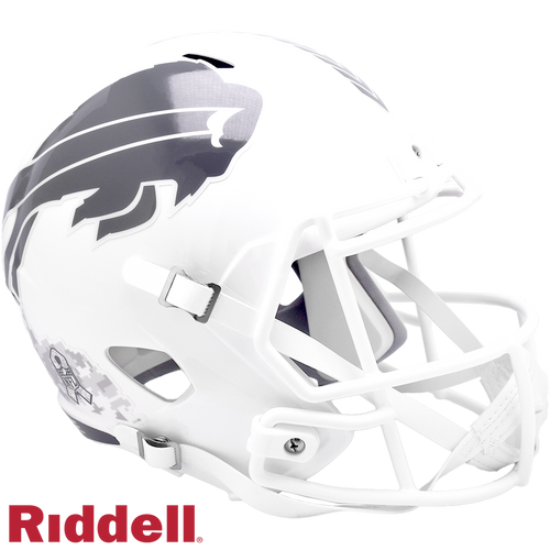 Buffalo Bills Helmet Riddell Replica Full Size Speed Style Salute To Service 2024 - Riddell