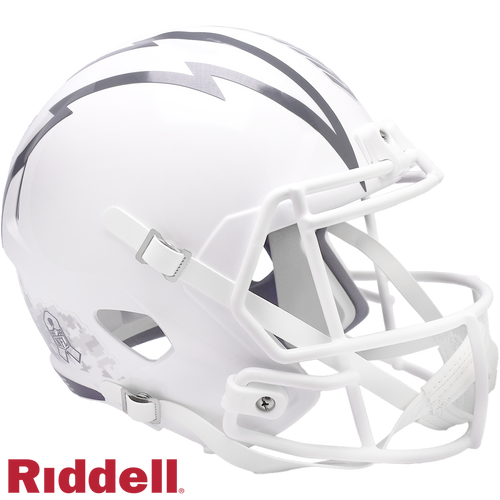 Los Angeles Chargers Helmet Riddell Replica Full Size Speed Style Salute To Service 2024 - Riddell