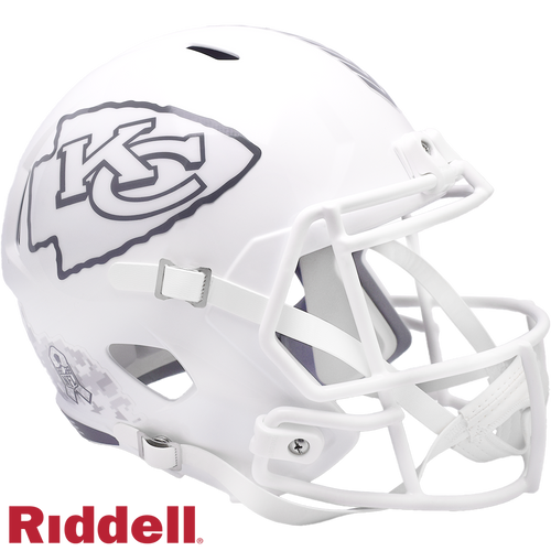 Kansas City Chiefs Helmet Riddell Replica Full Size Speed Style Salute To Service 2024 - Riddell