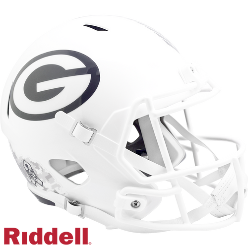 Green Bay Packers Helmet Riddell Replica Full Size Speed Style Salute To Service 2024 - Riddell