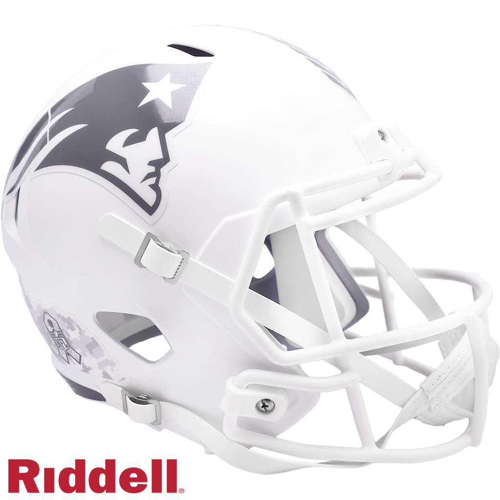 New England Patriots Helmet Riddell Replica Full Size Speed Style Salute To Service 2024 - Riddell