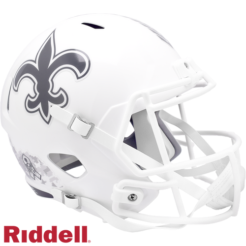 New Orleans Saints Helmet Riddell Replica Full Size Speed Style Salute To Service 2024 - Riddell
