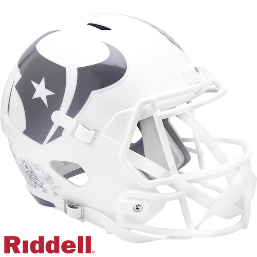 Houston Texans Helmet Riddell Replica Full Size Speed Style Salute To Service 2024 - Riddell