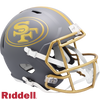 San Francisco 49ers Helmet Riddell Replica Full Size Speed Style Slate Alternate - Riddell