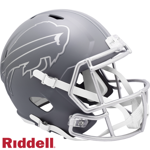 Buffalo Bills Helmet Riddell Replica Full Size Speed Style Slate Alternate - Riddell