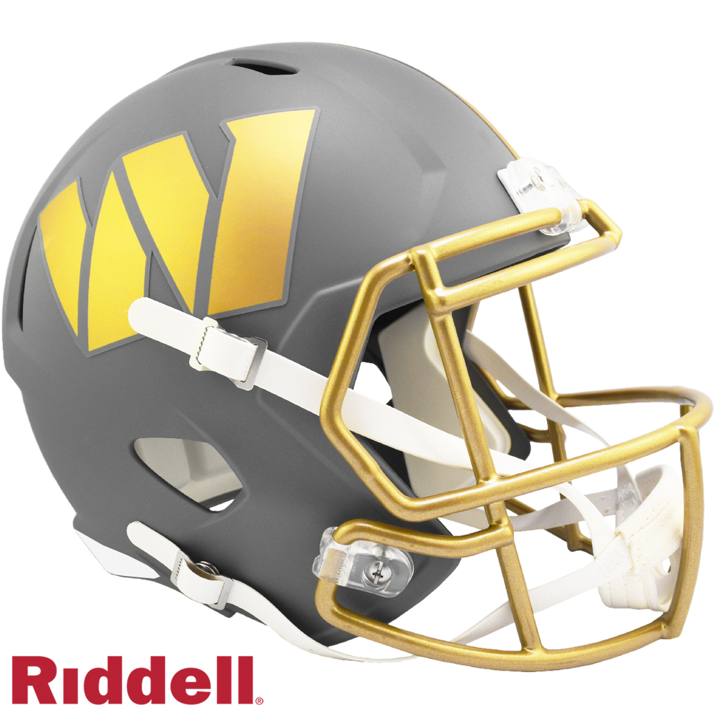 Washington Commanders Helmet Riddell Replica Full Size Speed Style Slate Alternate - Riddell