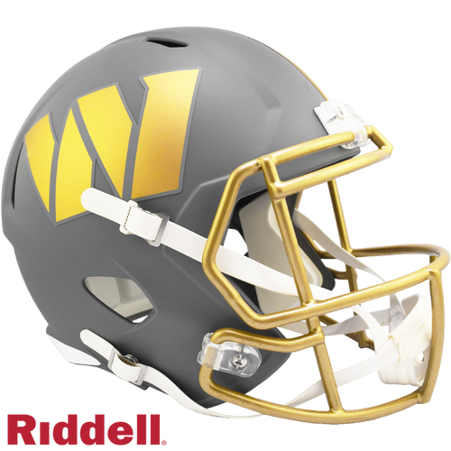 Washington Commanders Helmet Riddell Replica Full Size Speed Style Slate Alternate - Riddell