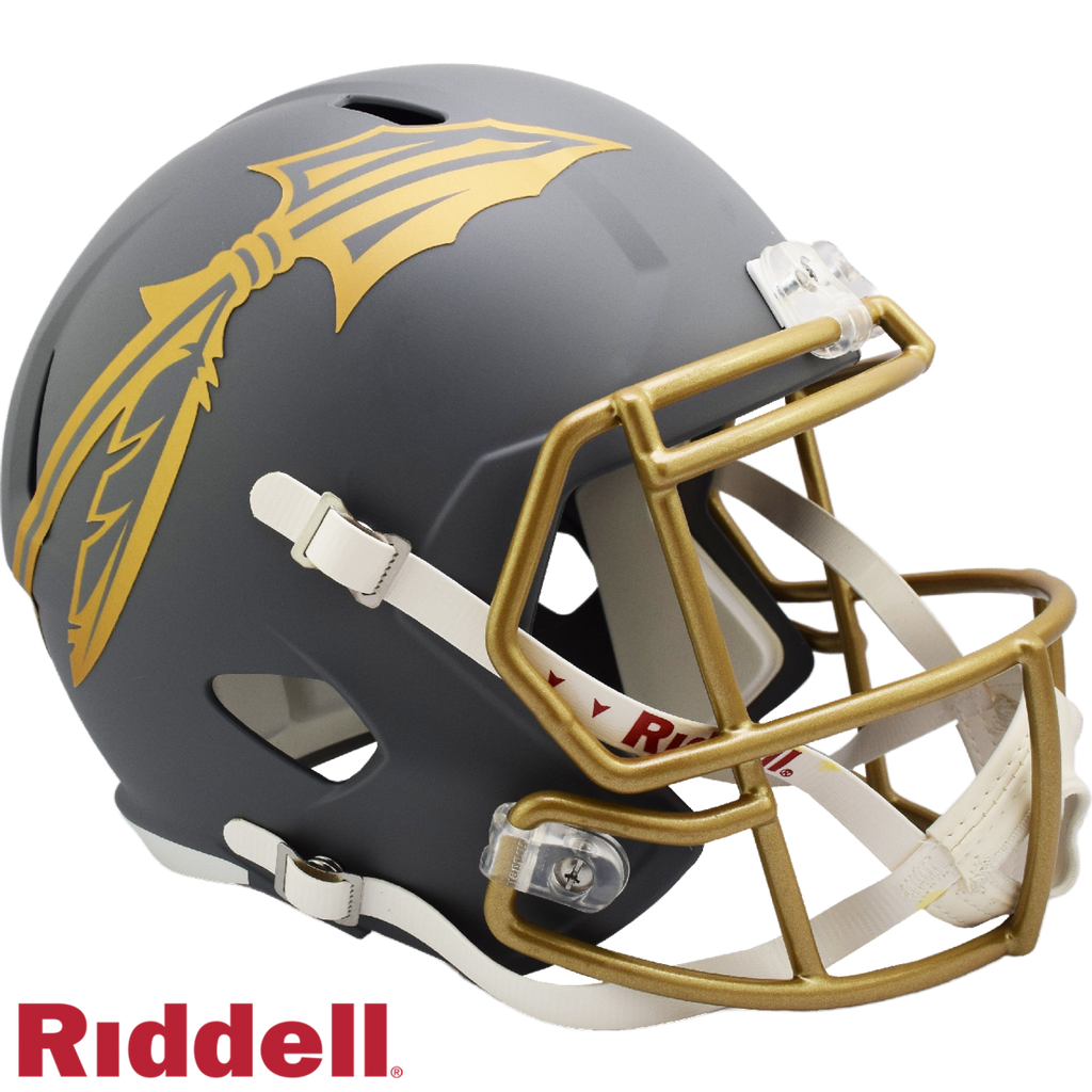 Florida State Seminoles Helmet Riddell Replica Full Size Speed Style Slate Alternate - Riddell