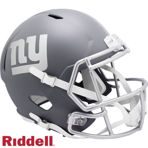 New York Giants Helmet Riddell Replica Full Size Speed Style Slate Alternate - Riddell