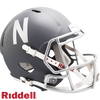 Nebraska Cornhuskers Helmet Riddell Replica Full Size Speed Style Slate Alternate - 13