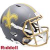New Orleans Saints Helmet Riddell Replica Full Size Speed Style Slate Alternate - Riddell